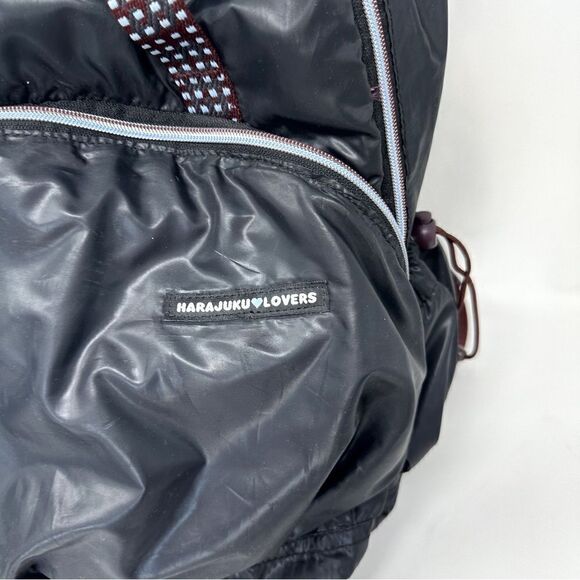 Harajuku Lovers Backpack Grey Nylon Rare - Picture 2 of 9